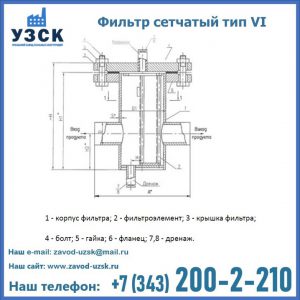 Фильтр сетчатый ФС по Т-ММ-11-2003 в Шахтах