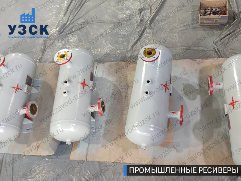 фотография емкостных ресиверов газа Шахты